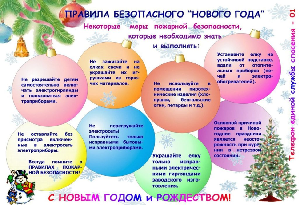 ПРАВИЛА БЕЗОПАСНОГО НОВОГО ГОДА!